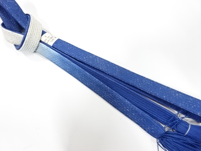 未使用品　正絹　撚り房　手組帯締め